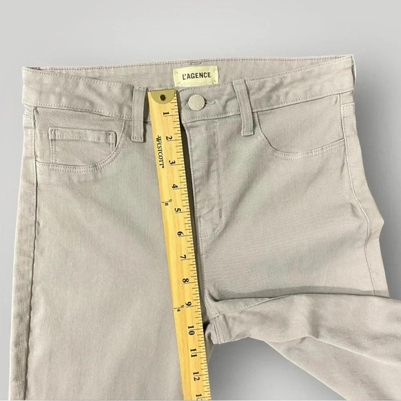 L'AGENCE Margot Lightly Coated Skinny Jeans Sz 28 - Picture 4 of 9